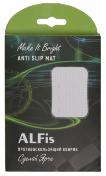 Коврик антискользящий для приборной панели ALFis (белый)