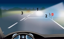 Галогенная лампа Philips H1 NightGuide 3-color safety (1шт.) 12258NGDLS2