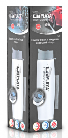 Кружка-термос для горячих и прохладительных напитков из нержавеющей стали серии Strap 0,5 литра